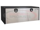 18x18x48 Inch Black Steel Truck Box With Stainless Steel Door