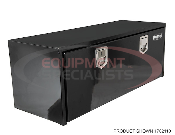 14x12x24 Inch Black Steel Underbody Truck Box With Paddle Latch