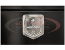 15x10x15 Inch Black Steel Underbody Truck Box with T-Handle