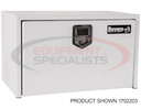 18x18x18 Inch White Steel Underbody Truck Box with Paddle Latch