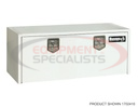 24x24x60 Inch White Steel Underbody Truck Box
