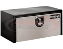 24x24x36 Inch Black Steel Truck Box With Stainless Steel Door