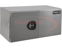 24x24x36 Inch Smooth Aluminum Underbody Truck Tool Box - Double Barn Door, 3-Point Compression Latch
