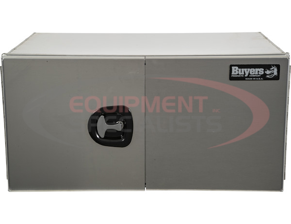 18x24x60 Inch Pro Series Smooth Aluminum Underbody Truck Box - Double Barn Door, 3-Point Compression Latch