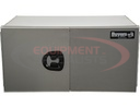 18x24x60 Inch Pro Series Smooth Aluminum Underbody Truck Box - Double Barn Door, 3-Point Compression Latch