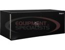 24x24x60 Inch Pro Series Black Smooth Aluminum Underbody Truck Box with Barn Door - Double Barn Door, 3-point Compression Latch