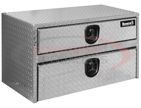 20x18x36 Inch Diamond Tread Aluminum Underbody Truck Box With Drawer