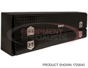 21x13x88 Inch Gloss Black Diamond Tread Aluminum Pick-Up Truck Contractor With Lower Door