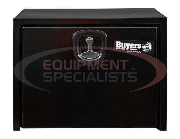 18x18x24 Inch Black Steel Underbody Truck Box With 3-Point Latch