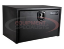 18x18x30 Inch Textured Matte Black Steel Underbody Truck Box with 3-Point Latch