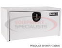 24x24x24 Inch White Steel Underbody Truck Box With 3-Point Latch