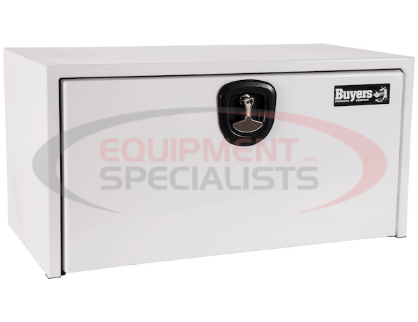 24x24x36 Inch White Steel Underbody Truck Box With 3-Point Latch
