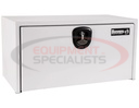24x24x36 Inch White Steel Underbody Truck Box With 3-Point Latch