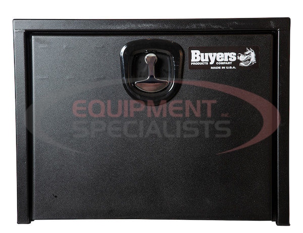24x24x30 Inch Textured Matte Black Steel Underbody Truck Box with 3-Point Latch