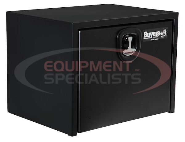 24x24x36 Inch Textured Matte Black Steel Underbody Truck Box with 3-Point Latch