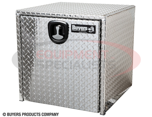 24x24x24 Inch Diamond Tread Aluminum Underbody Truck Box with 3-Pt. Latch