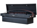 23x20x71 Inch Textured Matte Black Diamond Tread Aluminum Crossover Truck Tool Box