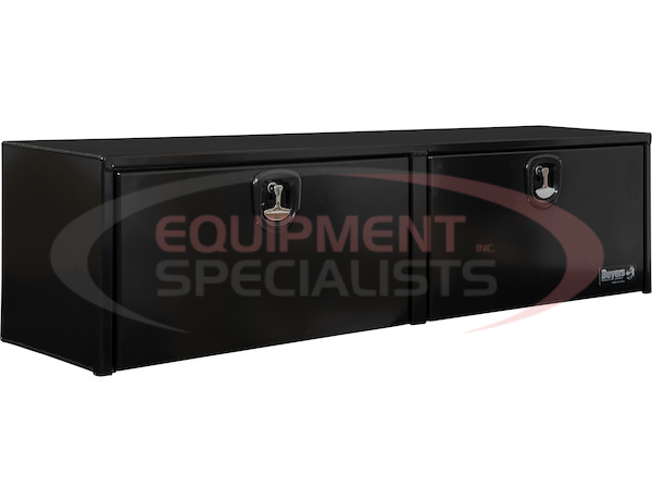 18x16x72 Inch Black Smooth Aluminum Topsider Truck Box