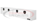 16x13x96 Inch White Smooth Aluminum Topsider Truck Box