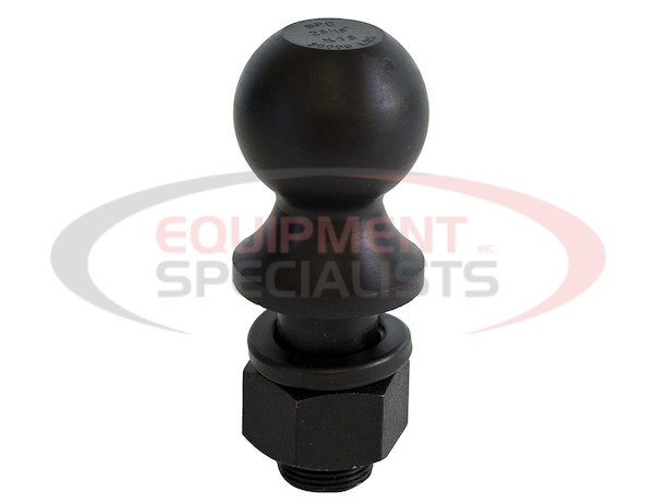 2-5/16 Inch Black Hitch Ball With 1-1/2 Shank Diameter x 2-3/4 Long+2 Inch Riser
