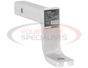 2 Inch Ball Mount With 6 Inch Drop x 10 Inch Long Tube Chrome