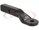 2 Inch Heavy-Duty Ball Mount 4 Inch Drop x 7-7/8 Long Tube Black For 1-1/4 Hole