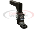 4-Position 2 Inch Solid Shank Adjustable Ball Mount
