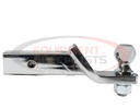 2 Inch Black Ball Mount Kit With 2 Inch Shank And 4 Inch Drop-Cotter Pin Hitch