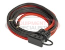 6 Foot Long Battery Side Booster Cables With Blue Quick Connect