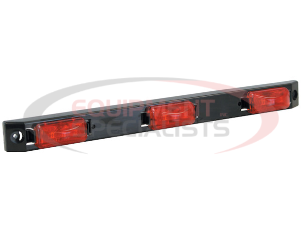 17 Inch Red Polycarbonate ID Bar Light With 9 LED