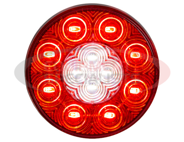 4 Inch Round Combination Stop/Turn/Tail &amp; Backup Light Kit (Includes Grommet and Plug, Sold Individually)