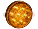 4 Inch Amber Round Turn &amp; Park Light With 7 LEDs