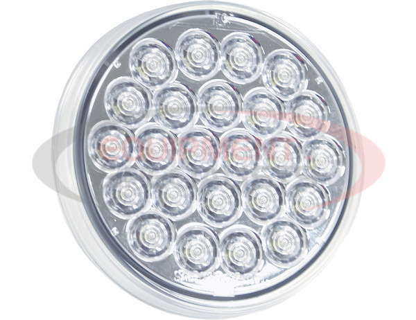 4 Inch Clear Round Backup Light with 24 LEDs (Sold in Multiples of 10)