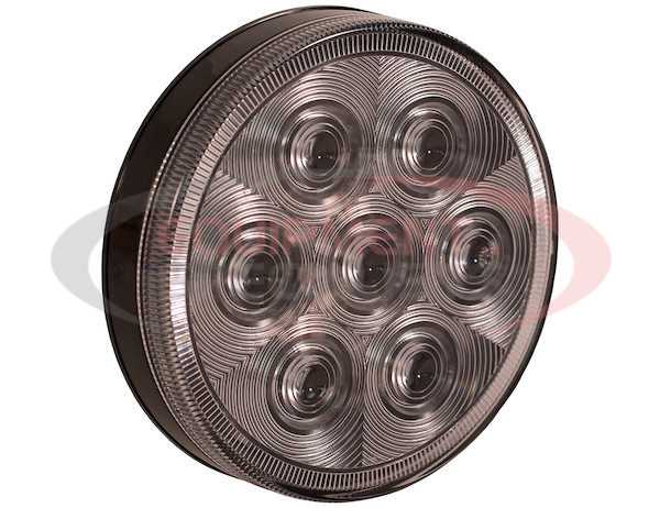 4 Inch Clear Round Backup Light With 7 LEDs - Light Only
