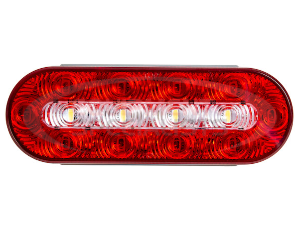 6 Inch Oval LED Combination Stop/Turn/Tail and Backup Light (Light Only)