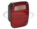 Driver Side 5.75 Inch Red Stop/Turn/Tail Light with License Plate Light