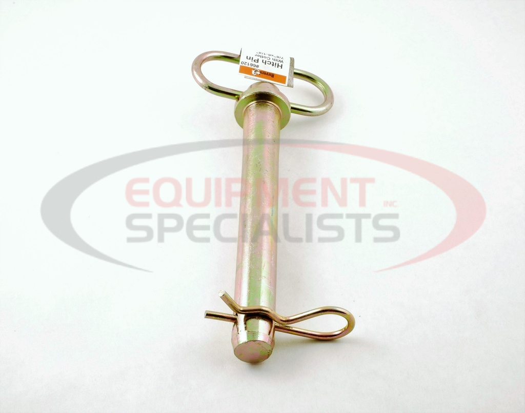Yellow Zinc Plated Hitch Pins - 7/8 Diameter x 6-1/4 Inch Usable Length