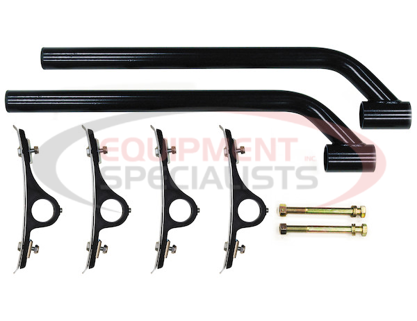 Black Powder Coated Poly Fender Mounting Kit - One per fender required
