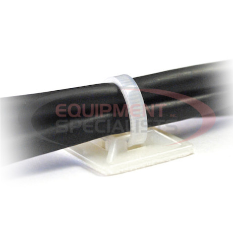 1-inch White Mounting Base for Cable Zip Ties With Adhesive (100-Pack)