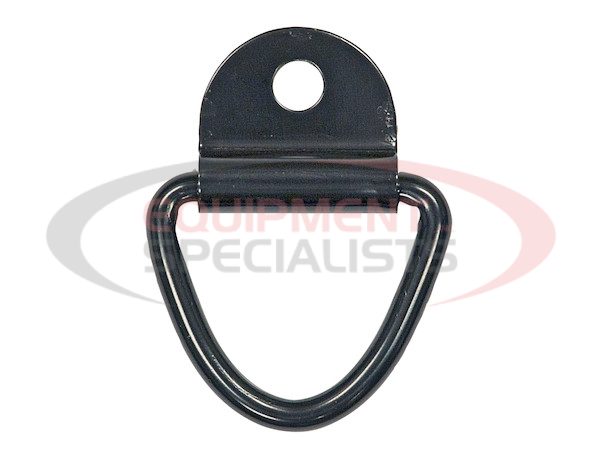 1/4 Inch Forged Rope Ring With 1-Hole Integral Mounting Bracket Zinc Plated
