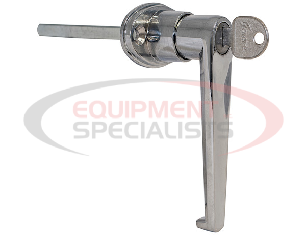 L-Type Locking Door Handle - 3-1/2 Inch Handle Length with CL001 Key
