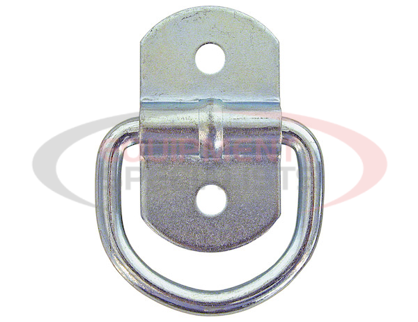 1/4 Inch Forged Light Duty Rope Ring With 2-Hole Mounting Bracket - Stainless Steel