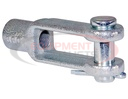 B27086ANFZ 1/2 Inch Clevis with Pin and Cotter Pin Kit-Zinc Plated
