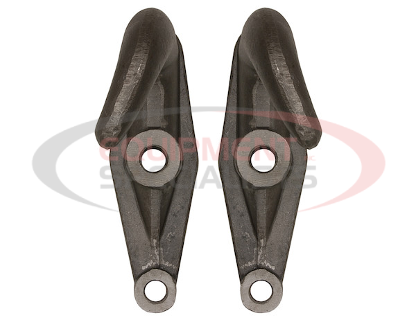 2-Hole Plain Finish Drop-Forged Heavy Duty Towing Hook Pairs