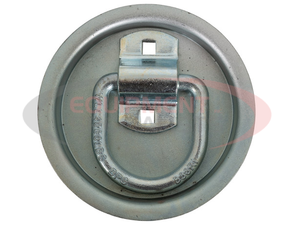 1/2 Inch Forged D-Ring With 2-Hole Mounting Bracket With Recessed Pan Mount