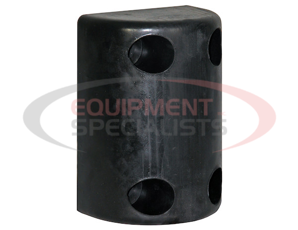 Precision Molded Rubber Bumper - 5-1/2 x 3-23/32 x 7-5/8 Inch Tall - Set of 2