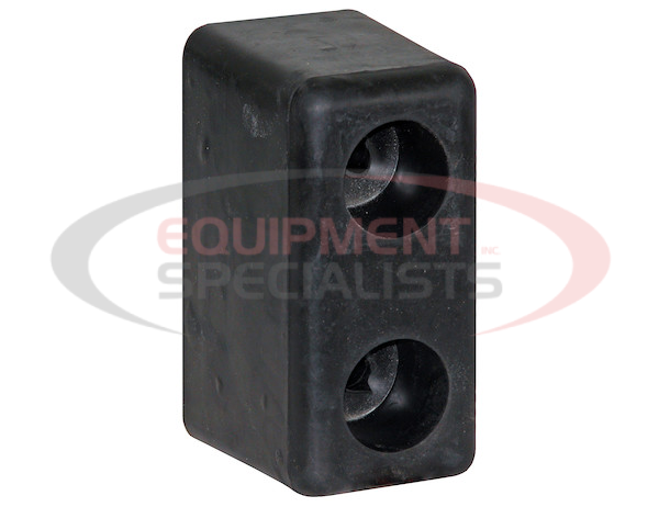 Molded Rubber Bumper - 3 x 3-1/2 x 6 Inch Tall - Set of 2, Unpackaged
