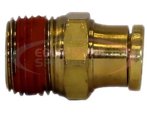 (Buyers) [BC00M375P25] Brass DOT Push-In Male Connector 3/8 Inch Tube O.D. x 1/4 Inch Pipe Thread
