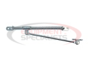 Door Check and Hold Back with 11 Inch Arm/13 Inch Slide Rod/50 Pound Spring