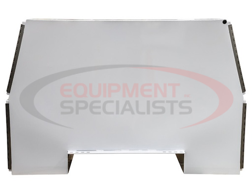 (Buyers) [BP826524W] 65x24x82 Inch Offset Floor White Steel Backpack Truck Box - 13.3 Inch Offset